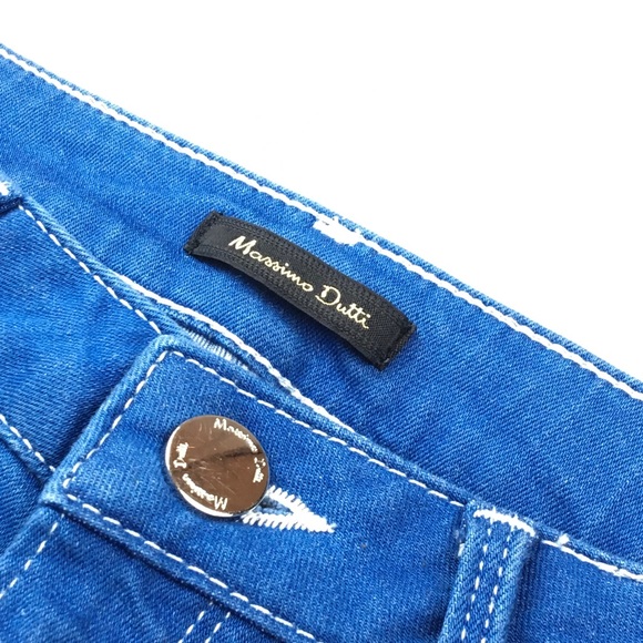 Massimo Dutti high Waisted Skinny Blue Jean Sz.  4 - Picture 7 of 7